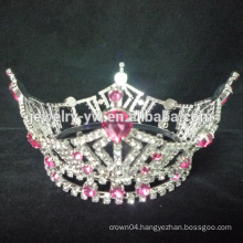 wholesale crystal hair accessories crown headband manufacturer